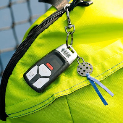 Pickleball Keyring With Suede Tassel - Lighthouse Sports 